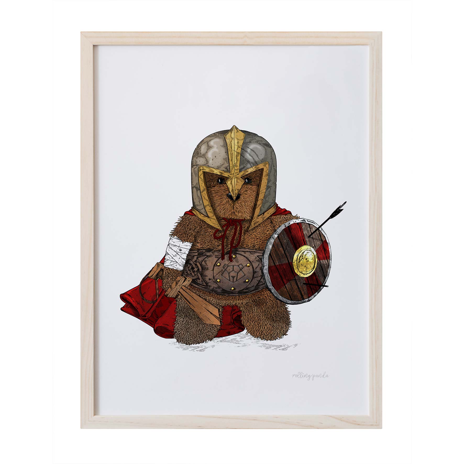 Brave Ted - Fine Art Print - Rolling Panda