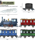 All Aboard Locomotive wall decal set - Rolling Panda
