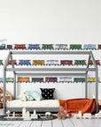 All Aboard Locomotive wall decal set - Rolling Panda
