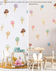 Scoops Ice Cream wall decal set - Rolling Panda