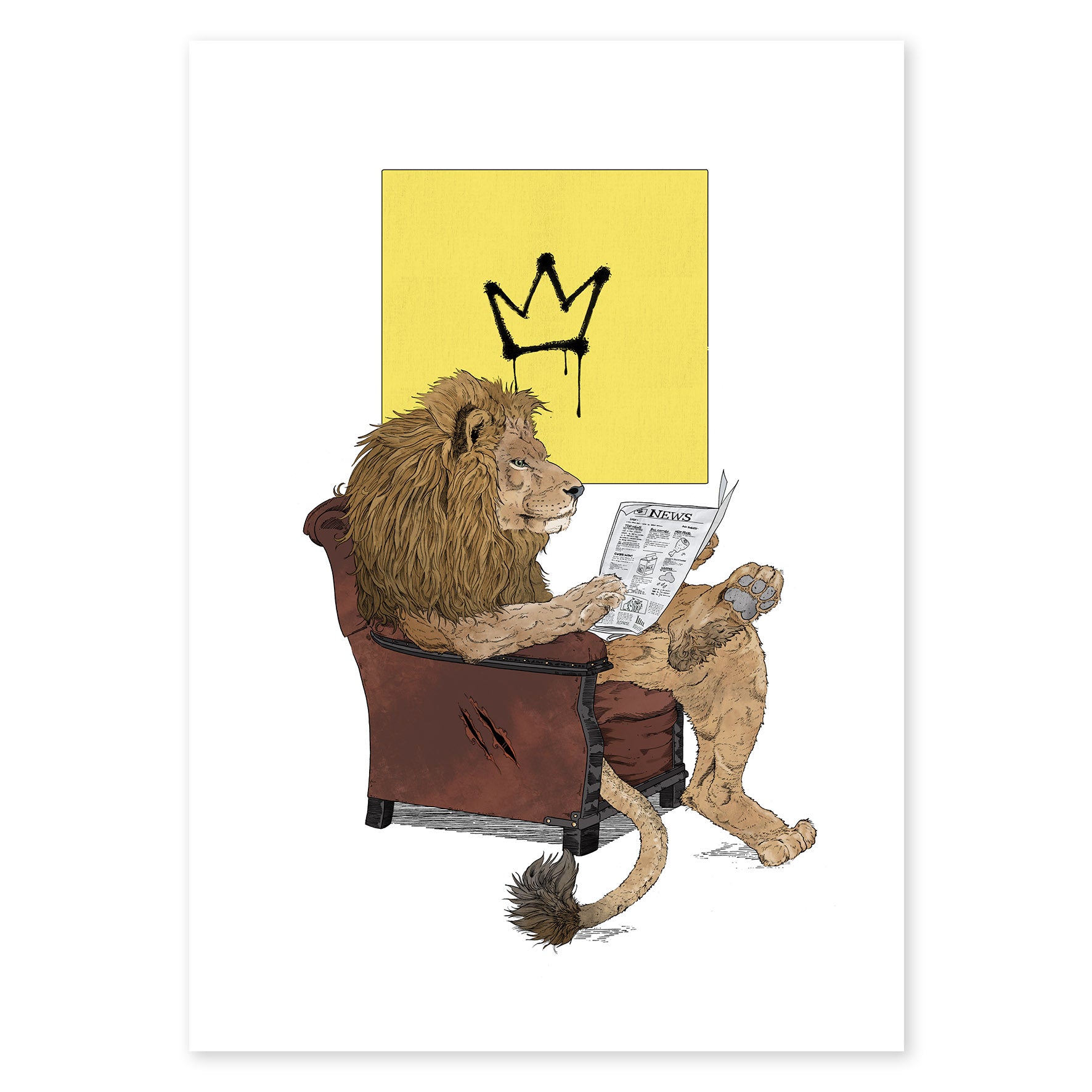 Lion King - Fine Art Print - Rolling Panda