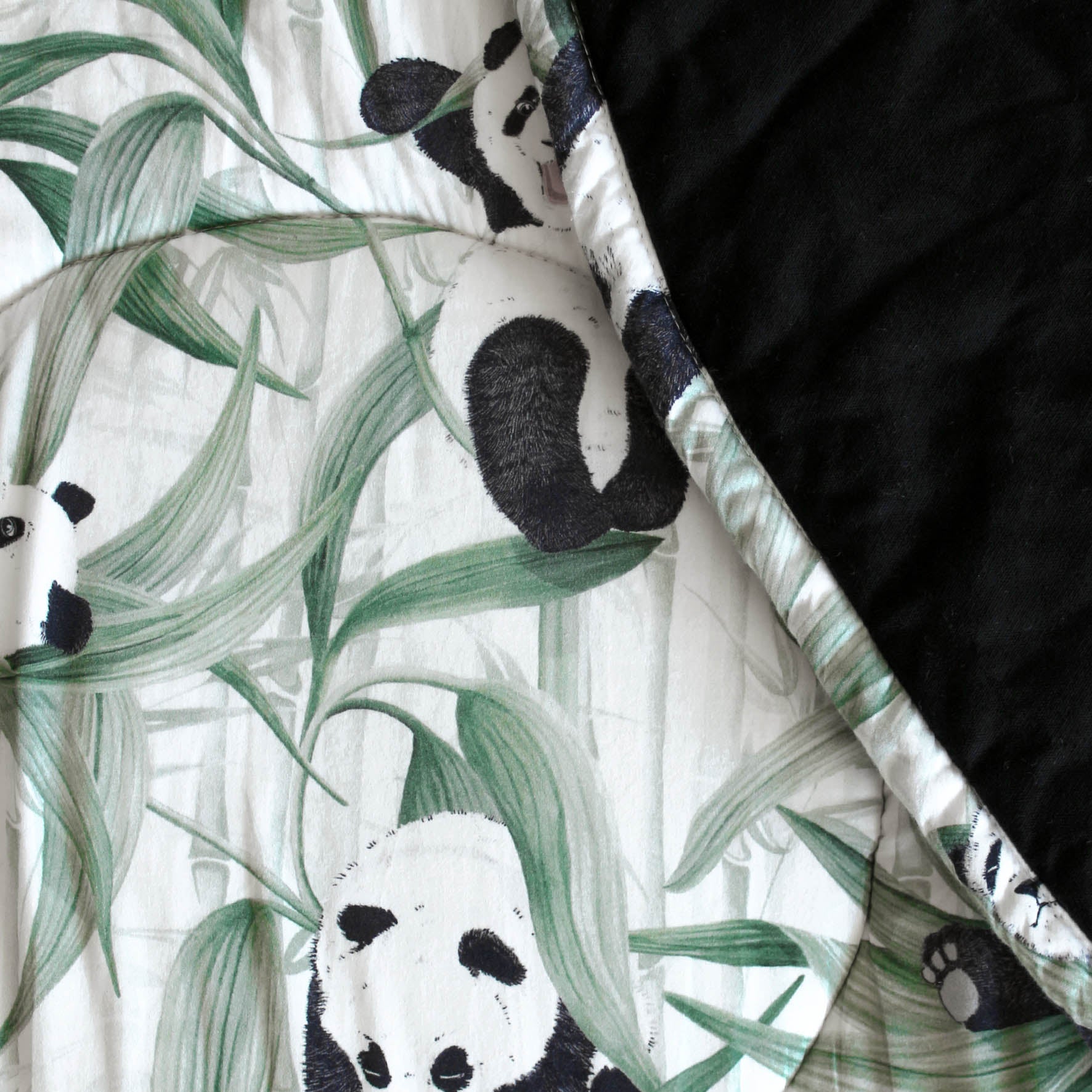 Panda Dreams Cotton Round Playmat &amp; Bag - Rolling Panda