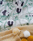 Panda Dreams Single Quilt Cover - Rolling Panda