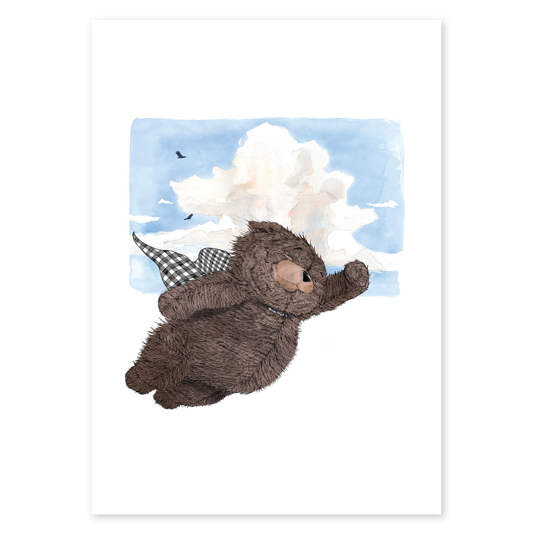 Super Ted - Fine Art Print - Rolling Panda