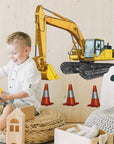 Big Boys Toys Earthmovers wall decal set - Rolling Panda