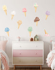 Scoops Ice Cream wall decal set - Rolling Panda