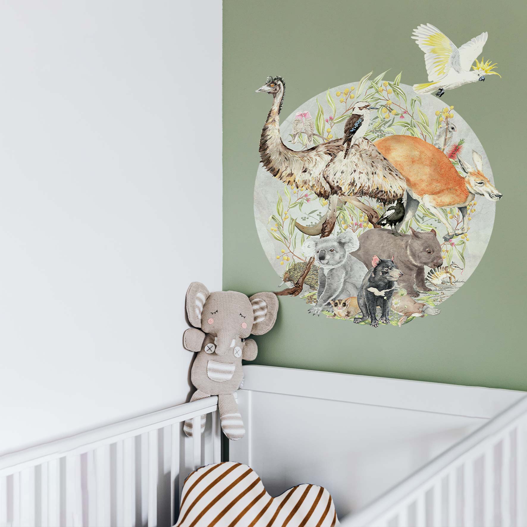 Beauty Rich &amp; Rare Australian Animals wall decal - Rolling Panda