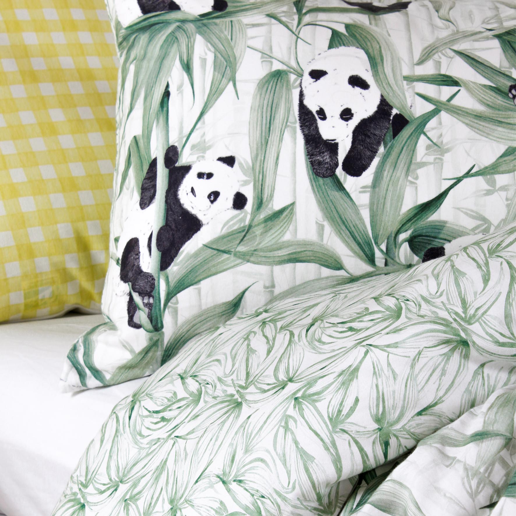 Panda Dreams Cotton Pillowcase - Rolling Panda