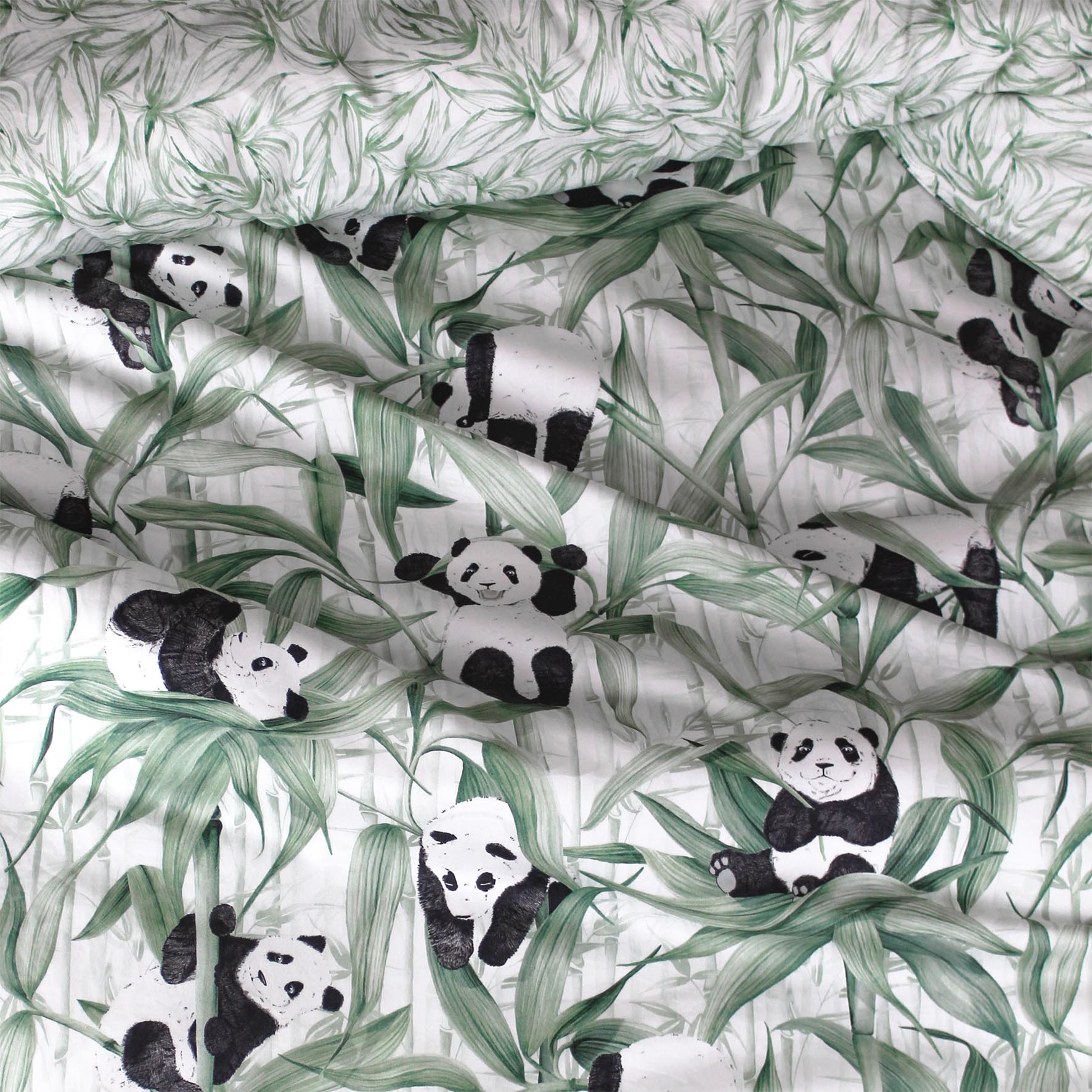 Panda Dreams Single Quilt Cover - Rolling Panda