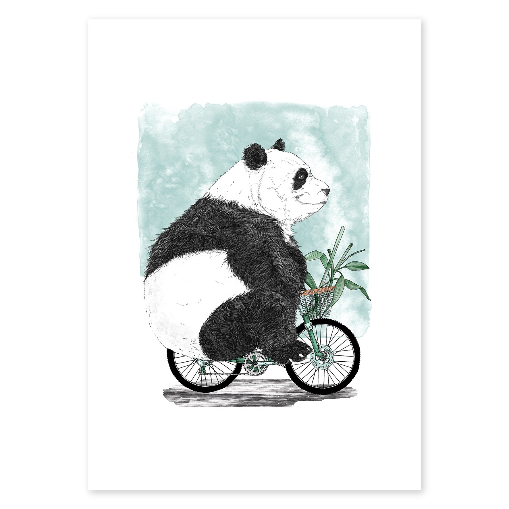 Rolling Panda | Fine Art Print - Rolling Panda