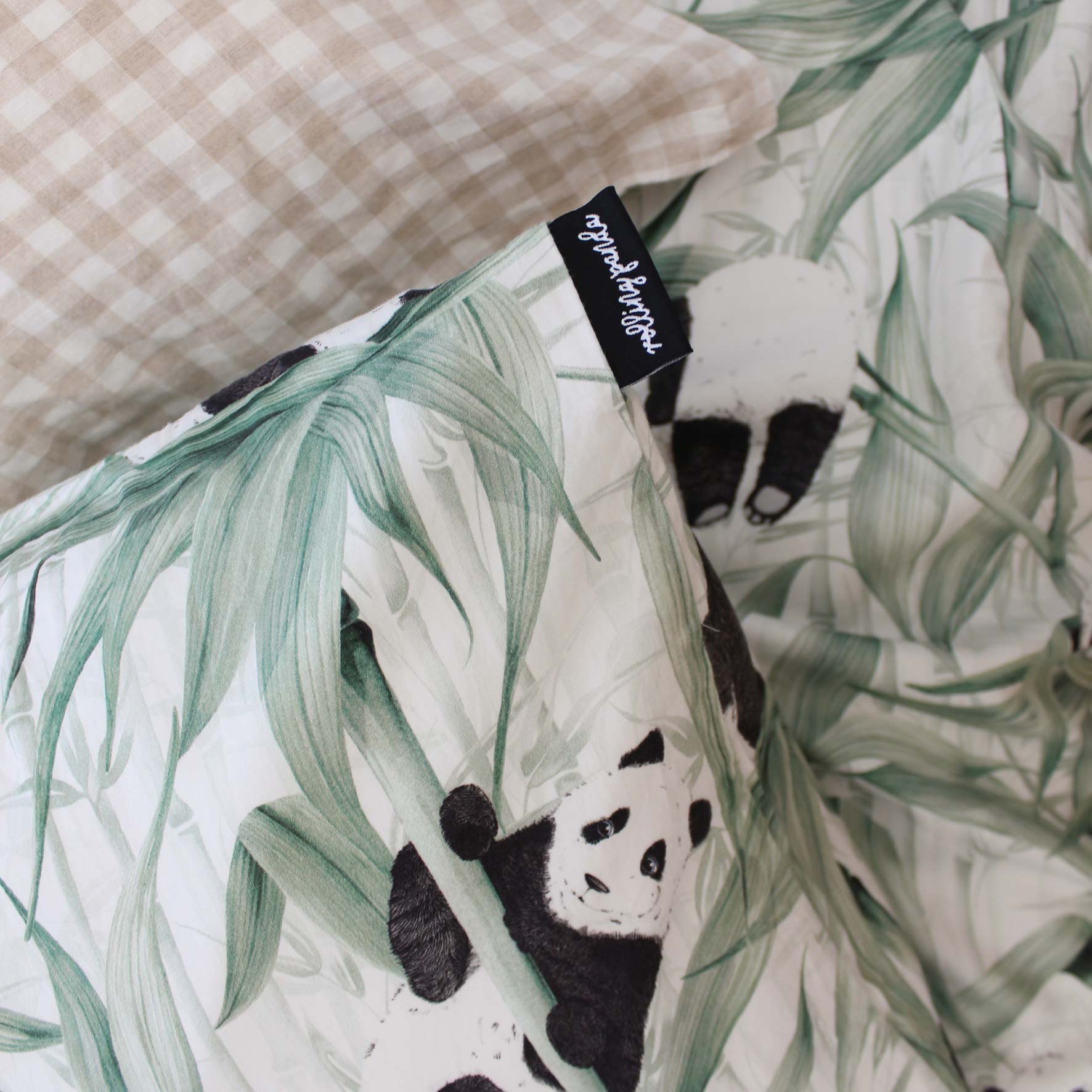 Panda Dreams Cotton Pillowcase - Rolling Panda
